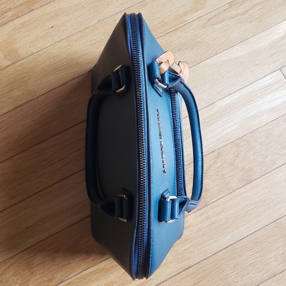 Adrienne Vittadini Dome Satchel with Dangle - Teal - Bay Collection - Picture 4 of 7